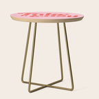 Take it Easy (Red/Pink Palette) Side Table Gallery Image 1