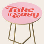 Take it Easy (Red/Pink Palette) Side Table Gallery Image 2