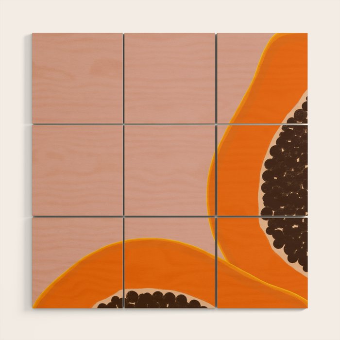 Papaya Wood Wall Art Gallery Image 1