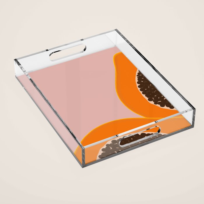 Papaya Acrylic Tray Gallery Image 1