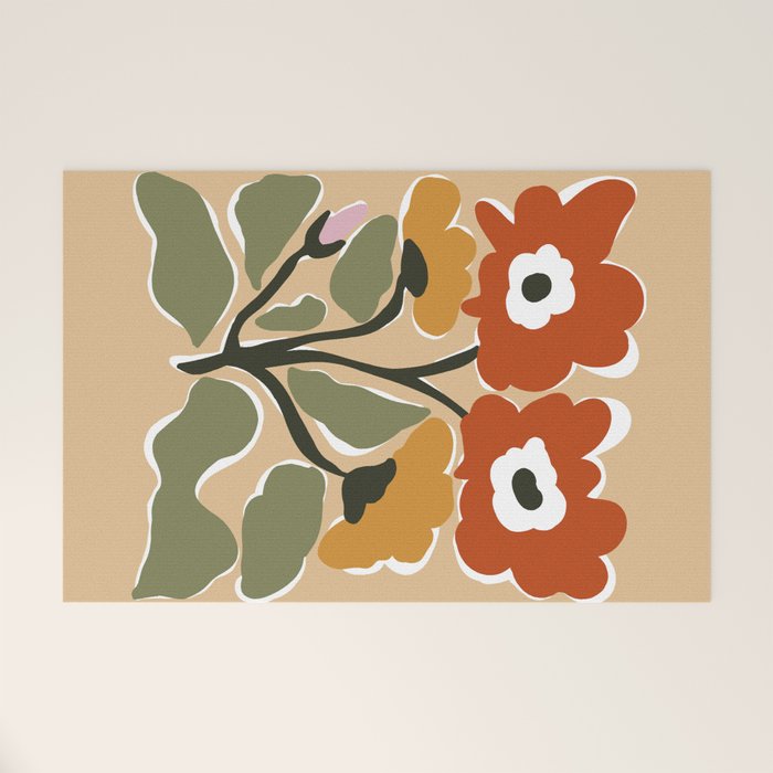 big blooming matisse flower  Welcome Mat Gallery Image 1