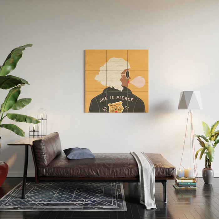She Is Fierce Wood Wall Art Gallery Image 2
