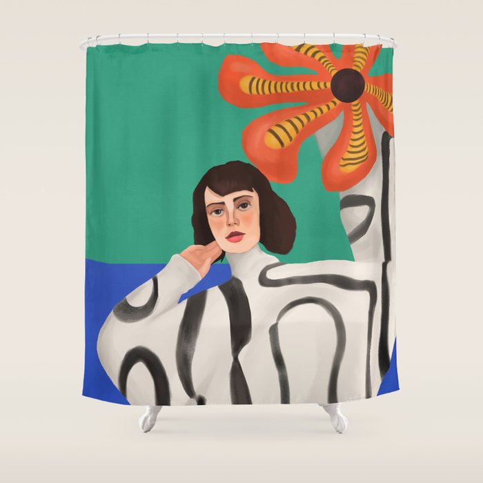 Dance of Colors and Dreams Shower Curtain Gallery Image 1