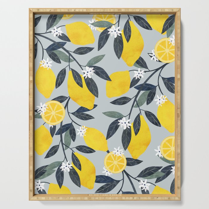 Lemons pattern Serving Tray Gallery Image 1