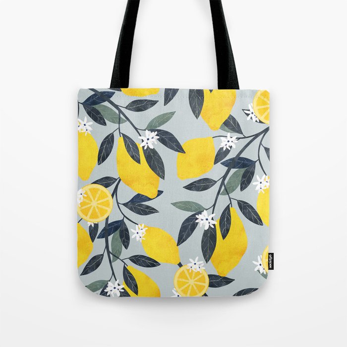Lemons pattern Tote Bag Gallery Image 1