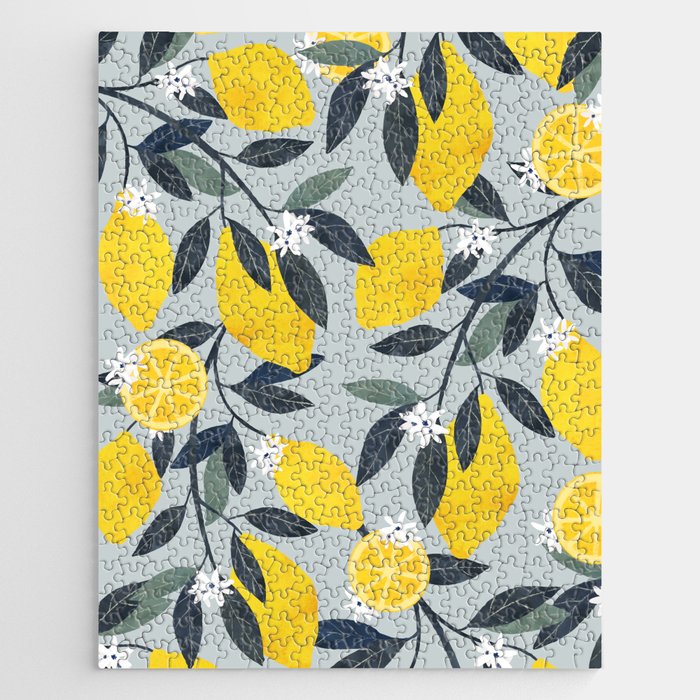 Lemons pattern Jigsaw Puzzle Gallery Image 1