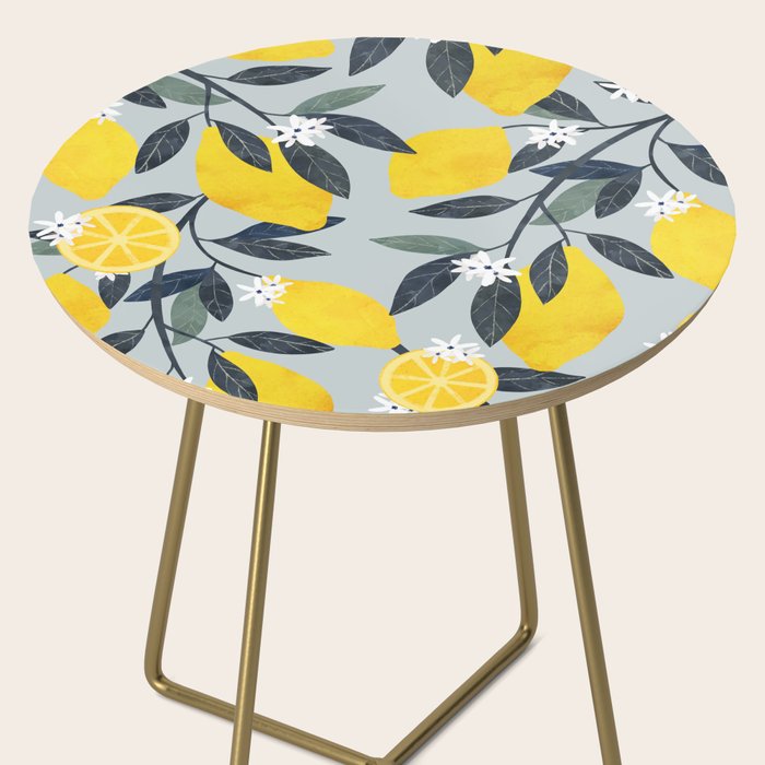 Lemons pattern Side Table Gallery Image 2