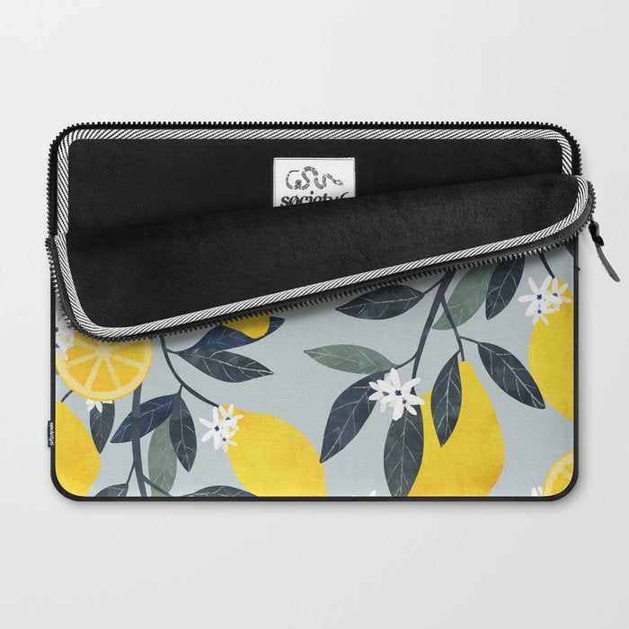 Lemons pattern Laptop Sleeve Gallery Image 2