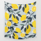 Lemons pattern Wall Tapestry Gallery Image 4