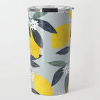 Lemons pattern Travel Mug Gallery Image 1