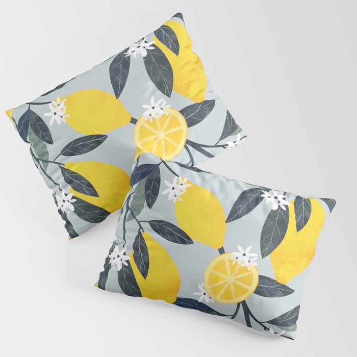 Lemons pattern Pillow Sham Gallery Image 1