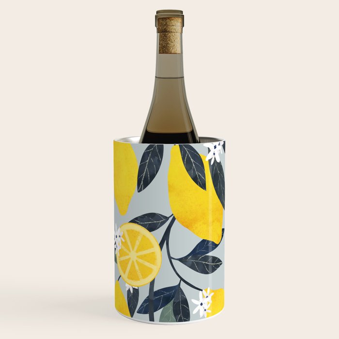 Lemons pattern Wine Chiller Gallery Image 2