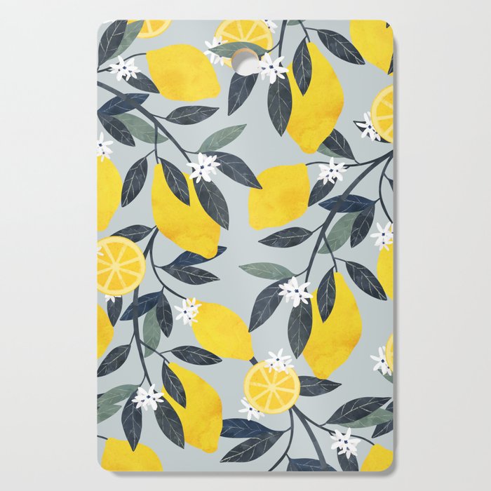 Lemons pattern Cutting Board Gallery Image 1