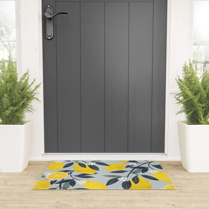 Lemons pattern Welcome Mat Gallery Image 3