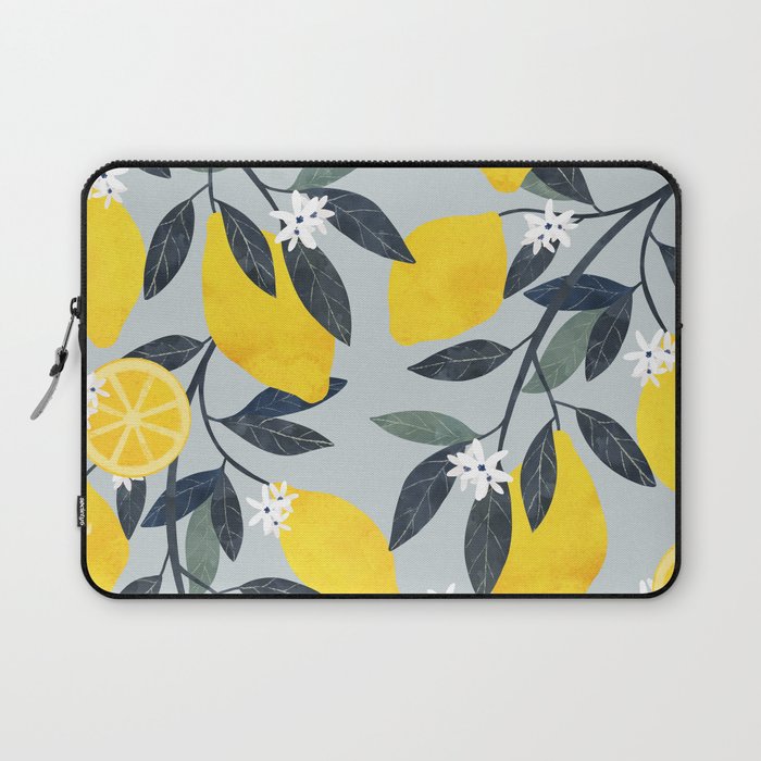 Lemons pattern Laptop Sleeve Gallery Image 1