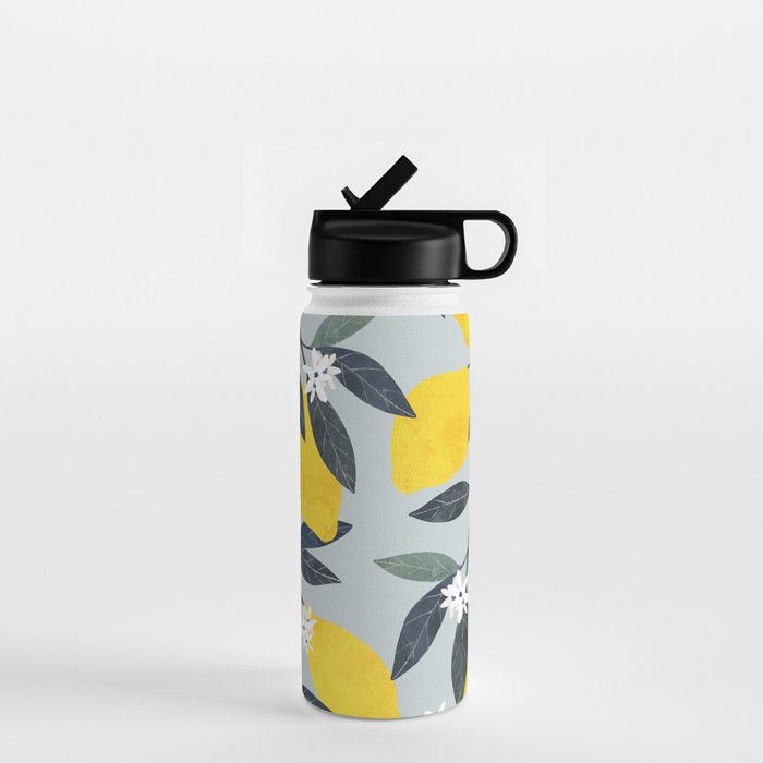 Lemons pattern Water Bottle Gallery Image 1