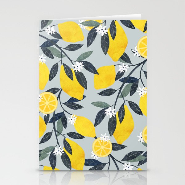 Lemons pattern Stationery Card Gallery Image 2