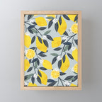 Lemons pattern Mini Art Print Gallery Image 1