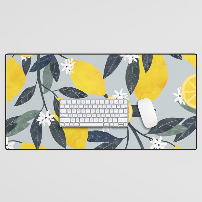 Lemons pattern Desk Mat Gallery Image 1