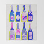 French Champagne Collection - Indigo Throw Blanket Gallery Image 2