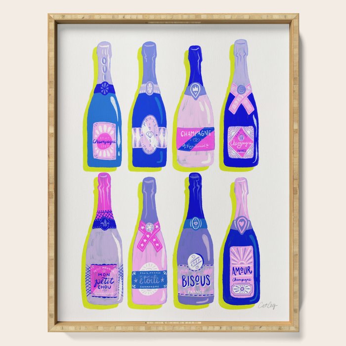 French Champagne Collection - Indigo Serving Tray Gallery Image 1