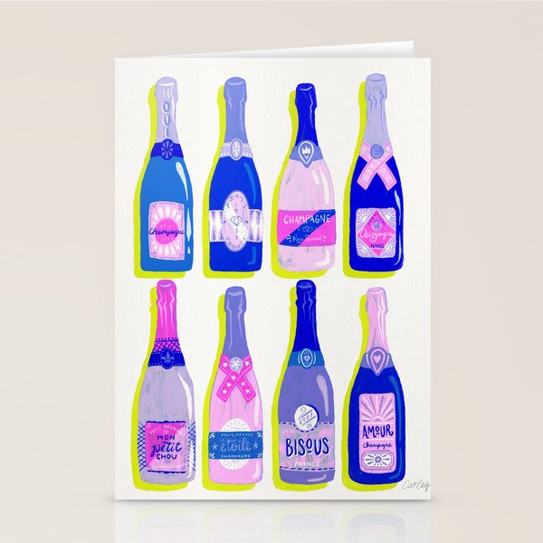 French Champagne Collection - Indigo Stationery Card Gallery Image 2
