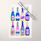 French Champagne Collection - Indigo Wrapping Paper Gallery Image 1