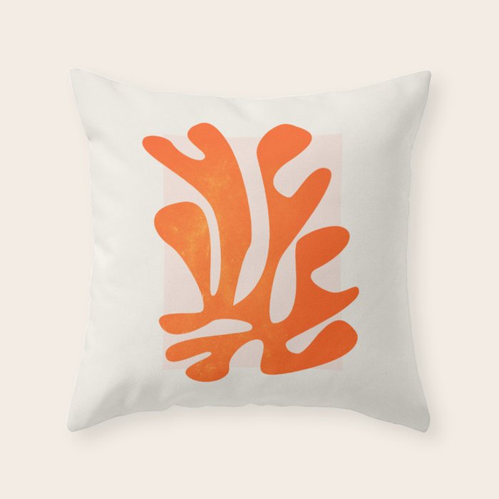 Flamingo: Matisse Color Series IV | Mid-Century Edition Throw Pillow Gallery Image 6