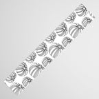 Black and white pumpkin vegetable pattern Table Runner Gallery Image 3