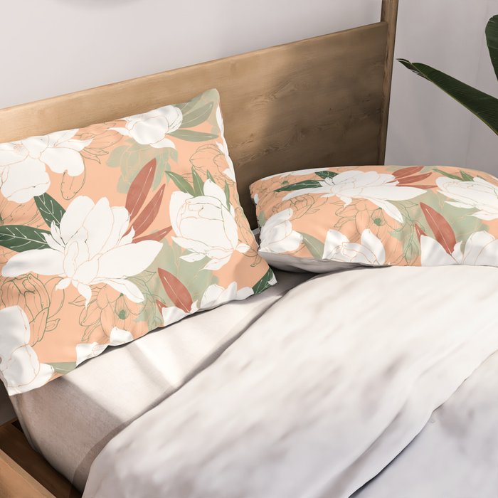 Big floral blossoms PF24 Pillow Sham Gallery Image 2