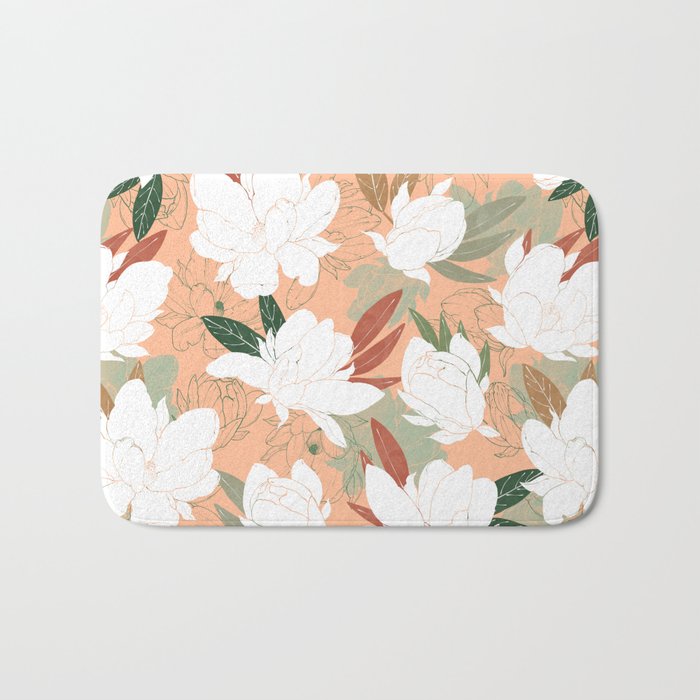 Big floral blossoms PF24 Bath Mat Gallery Image 1