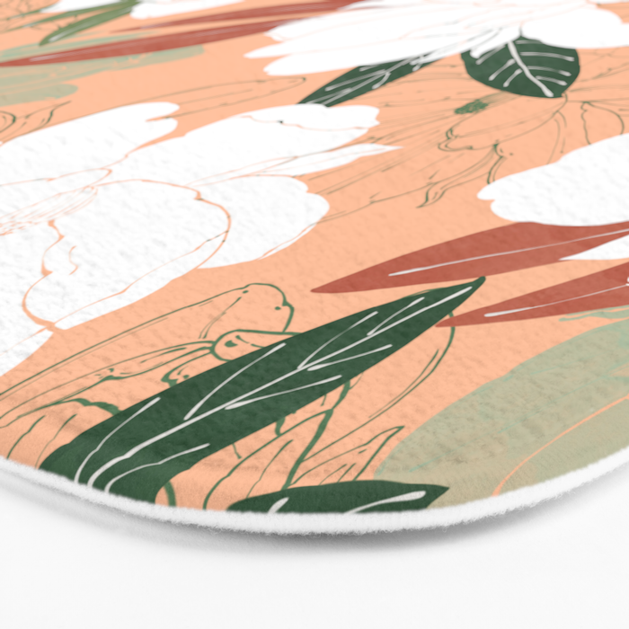 Big floral blossoms PF24 Bath Mat Gallery Image 3