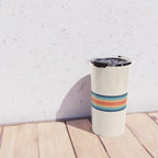 Retro 70s Vintage Summer Style Stripes - Conima Travel Mug Gallery Image 4