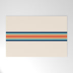 Retro 70s Vintage Summer Style Stripes - Conima Welcome Mat Gallery Image 1