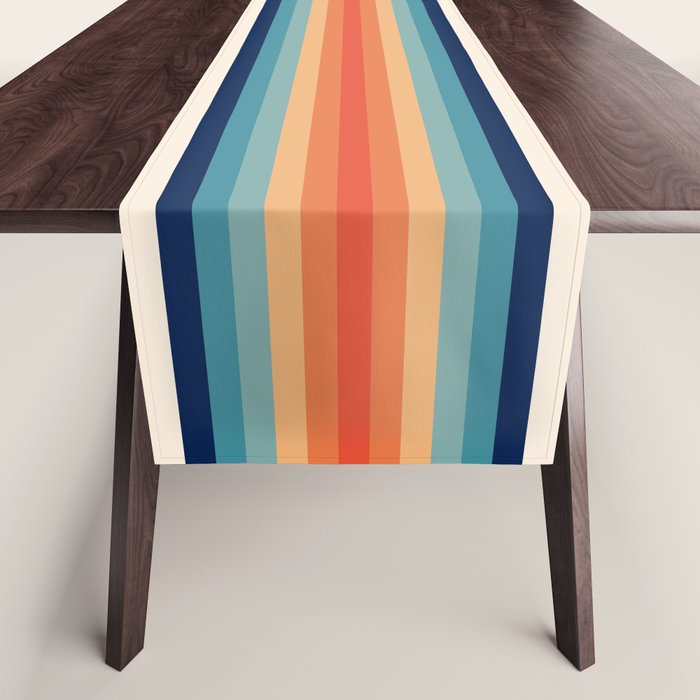 Retro 70s Vintage Summer Style Stripes - Conima Table Runner Gallery Image 1
