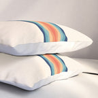 Retro 70s Vintage Summer Style Stripes - Conima Pillow Sham Gallery Image 3