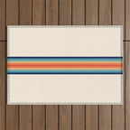 Retro 70s Vintage Summer Style Stripes - Conima Outdoor Rug Gallery Image 1