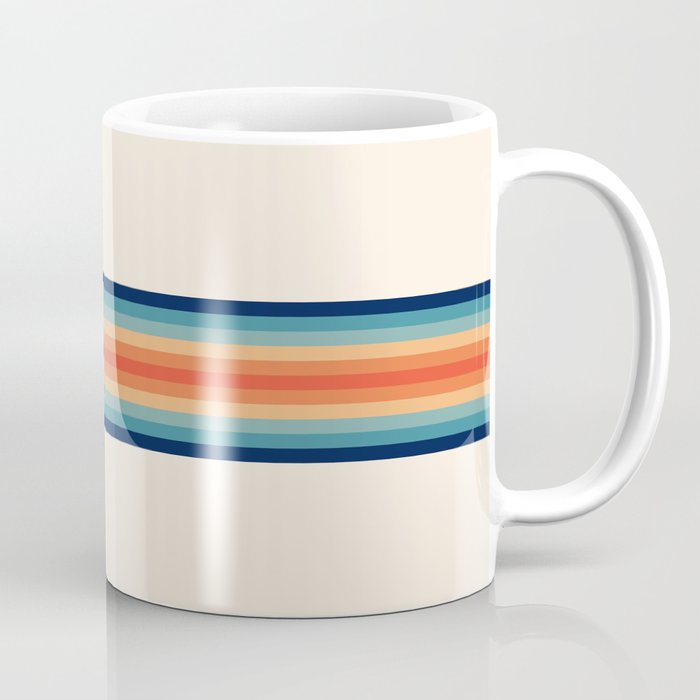 Retro 70s Vintage Summer Style Stripes - Conima Coffee Mug Gallery Image 1