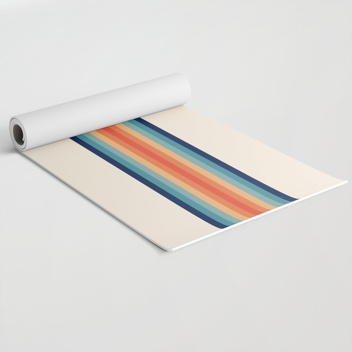 Retro 70s Vintage Summer Style Stripes - Conima Yoga Mat Gallery Image 2