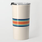 Retro 70s Vintage Summer Style Stripes - Conima Travel Mug Gallery Image 3