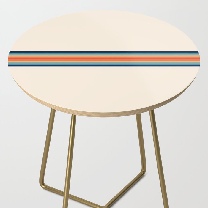 Retro 70s Vintage Summer Style Stripes - Conima Side Table Gallery Image 2