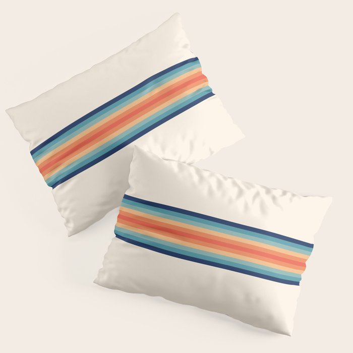 Retro 70s Vintage Summer Style Stripes - Conima Pillow Sham Gallery Image 1