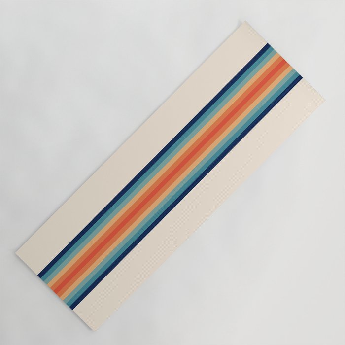 Retro 70s Vintage Summer Style Stripes - Conima Yoga Mat Gallery Image 1