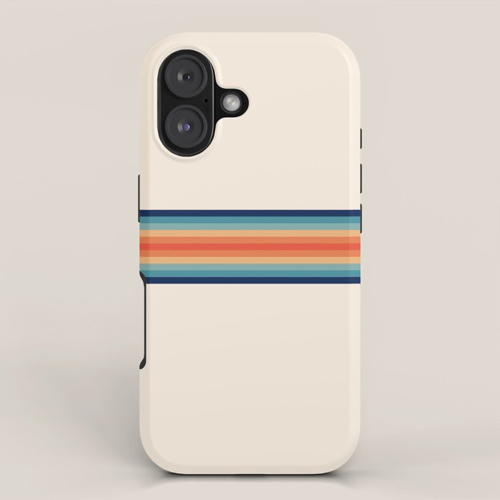 Retro 70s Vintage Summer Style Stripes - Conima iPhone Case Gallery Image 1