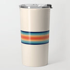 Retro 70s Vintage Summer Style Stripes - Conima Travel Mug Gallery Image 2