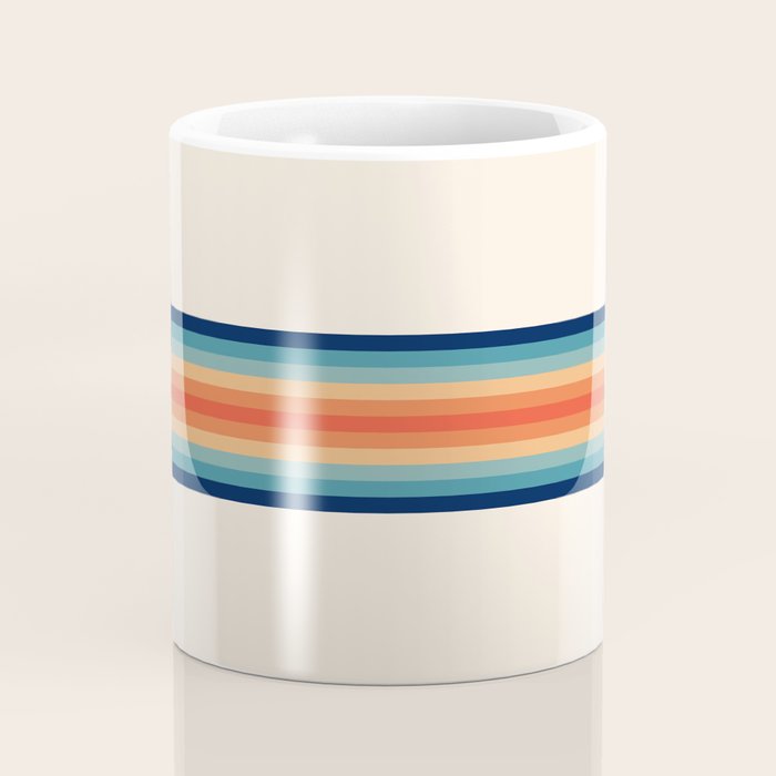 Retro 70s Vintage Summer Style Stripes - Conima Coffee Mug Gallery Image 4