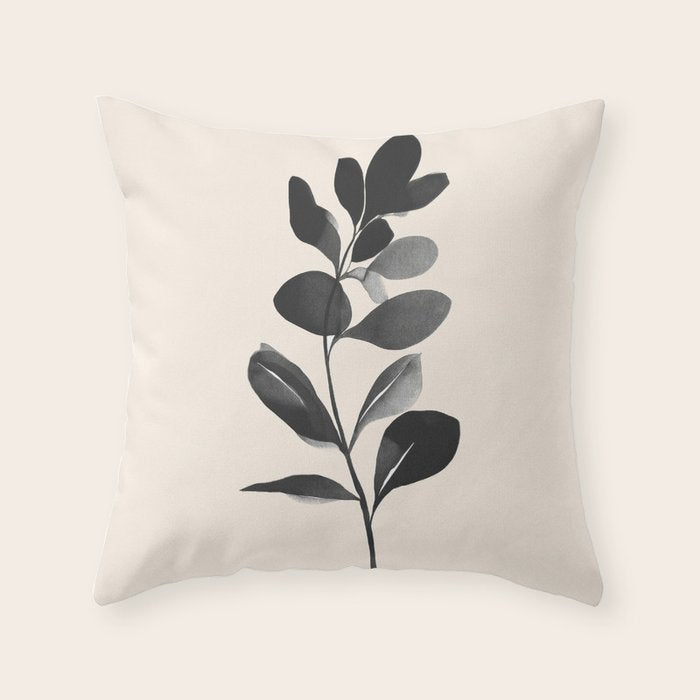 Botanical Silhouette II Throw Pillow Gallery Image 6