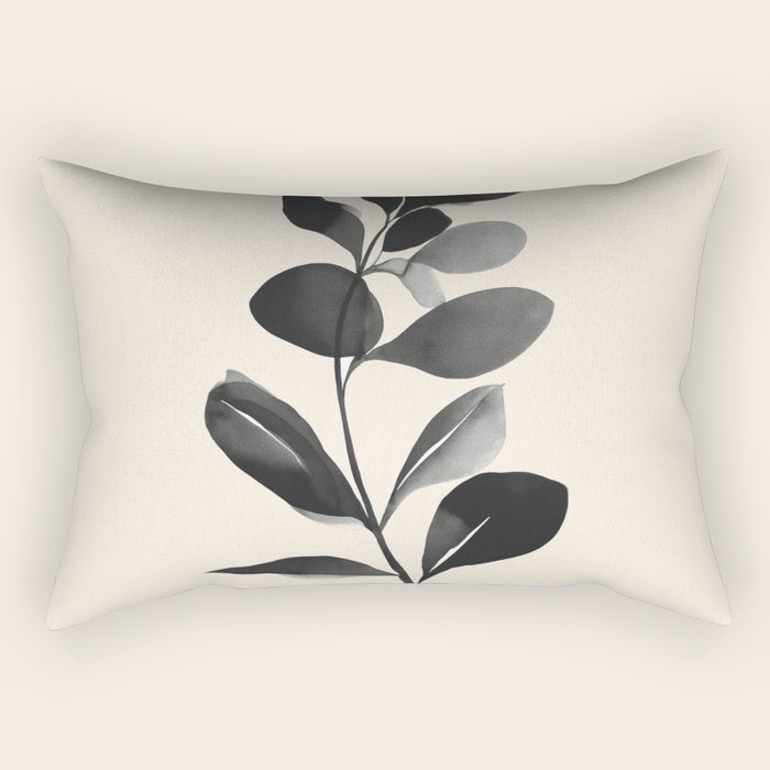 Botanical Silhouette II Rectangular Pillow Gallery Image 1