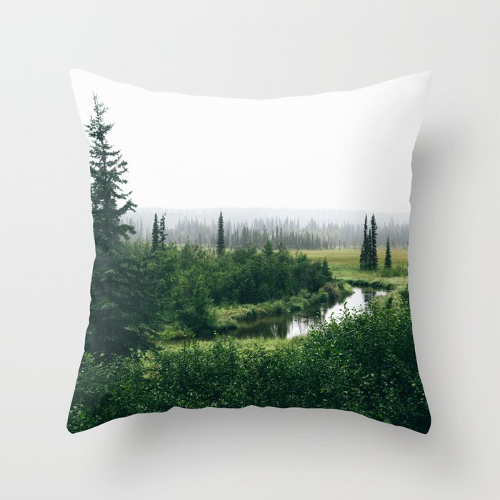 Alaska Interior Throw Pillow Gallery Image 1
