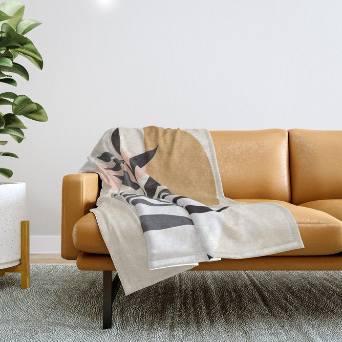 Minimal Abstract Shapes 15 Throw Blanket Gallery Image 1